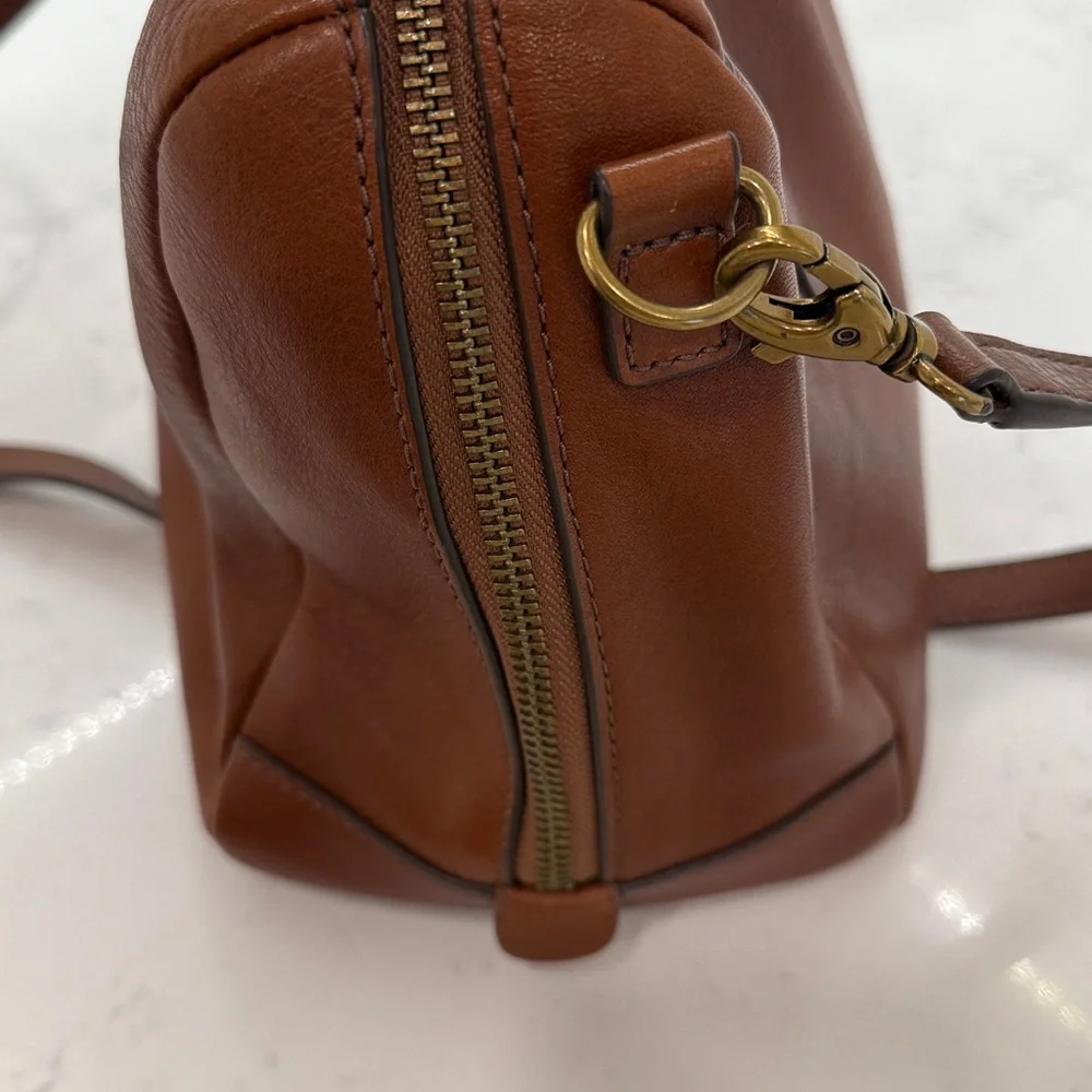 Fossil Chestnut Leather Satchel - Picture 4 of 8